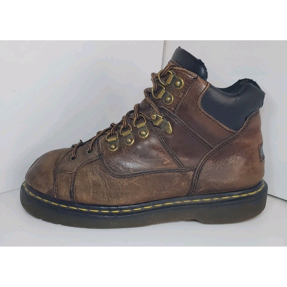 Vtg Doc Martens Sz 8M 9W Grizzly Chunky Platform Oxford Boots Shoes Brown